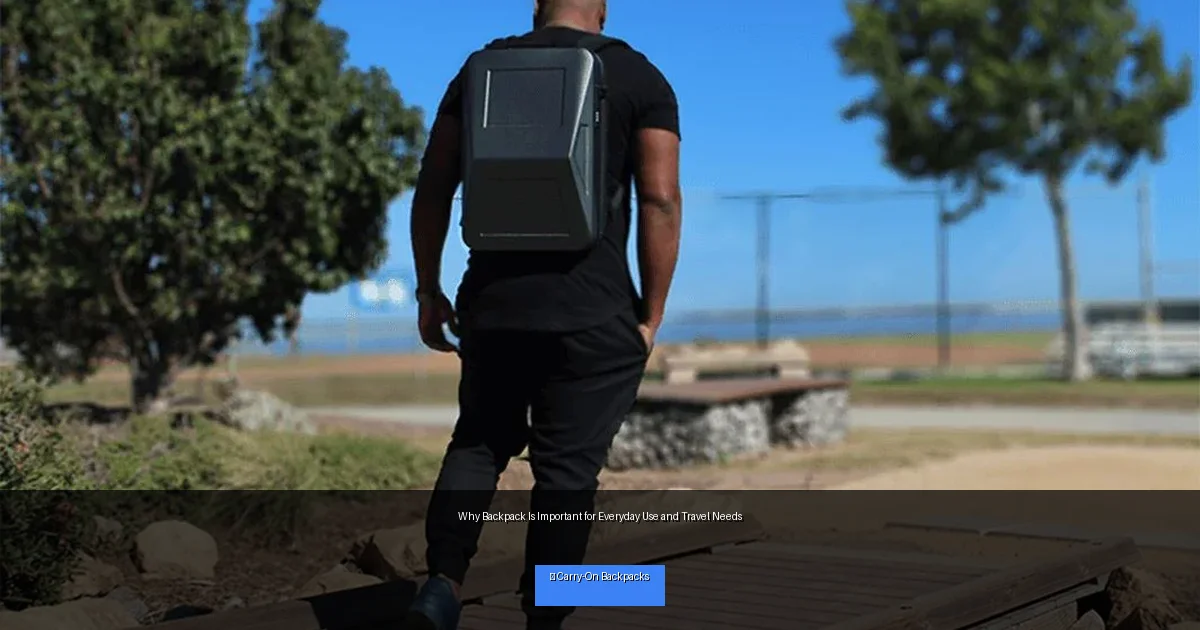 Why Backpack Is Important for Everyday Use and Travel Needs