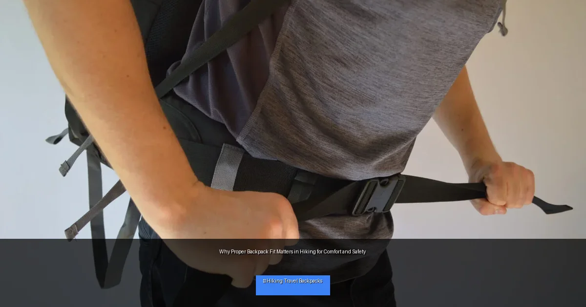Why Proper Backpack Fit Matters in Hiking for Comfort and Safety