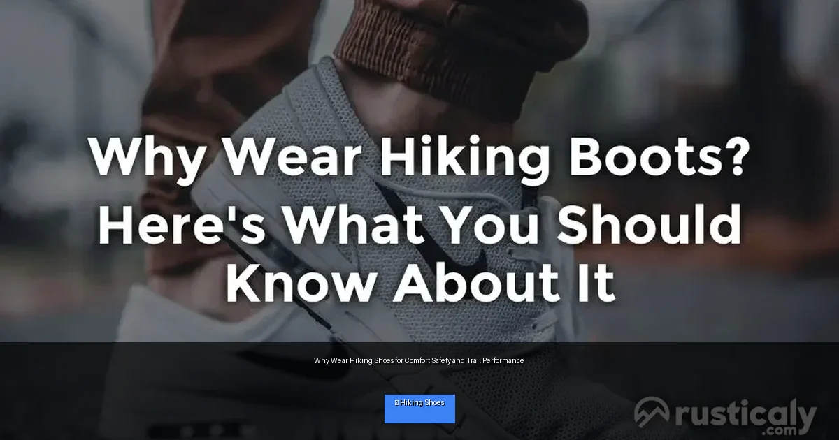 Why Wear Hiking Shoes for Comfort Safety and Trail Performance