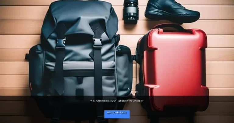 Will a 40l Backpack Carry On Flights Easily and Comfortably