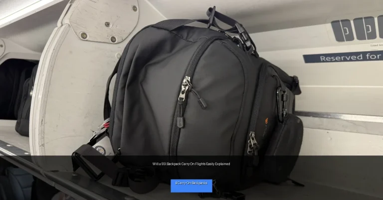 Will a 55l Backpack Carry On Flights Easily Explained