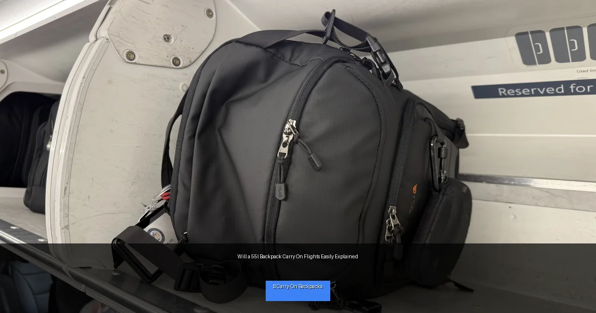 Will a 55l Backpack Carry On Flights Easily Explained