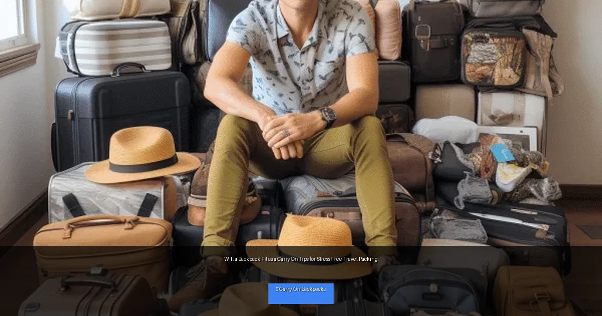 Will a Backpack Fit as a Carry On Tips for Stress Free Travel Packing
