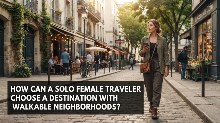 How Can a Solo Female Traveler Choose a Destination With Walkable Neighborhoods