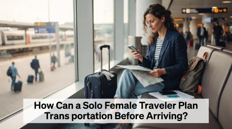 How Can a Solo Female Traveler Plan Transportation Before Arriving