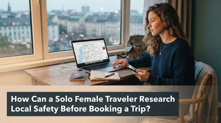 How Can a Solo Female Traveler Research Local Safety Before Booking a Trip