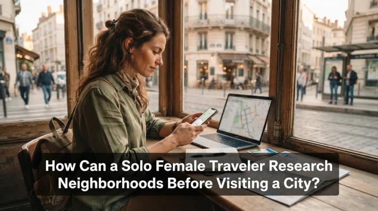 How Can a Solo Female Traveler Research Neighborhoods Before Visiting a City
