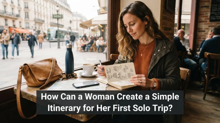 How Can a Woman Create a Simple Itinerary for Her First Solo Trip