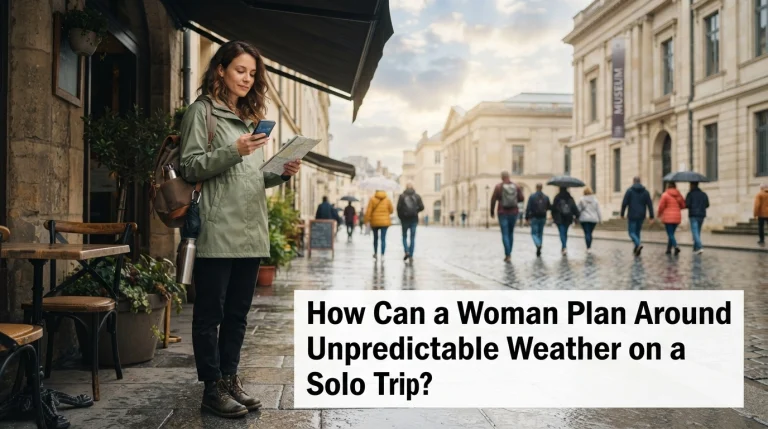 How Can a Woman Plan Around Unpredictable Weather on a Solo Trip
