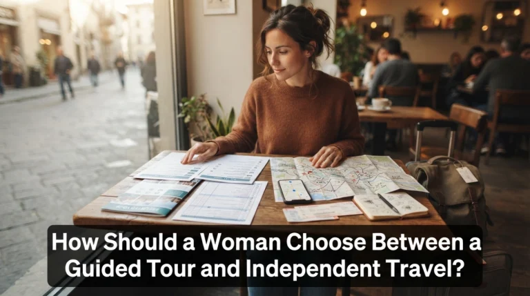 How Should a Woman Choose Between a Guided Tour and Independent Travel