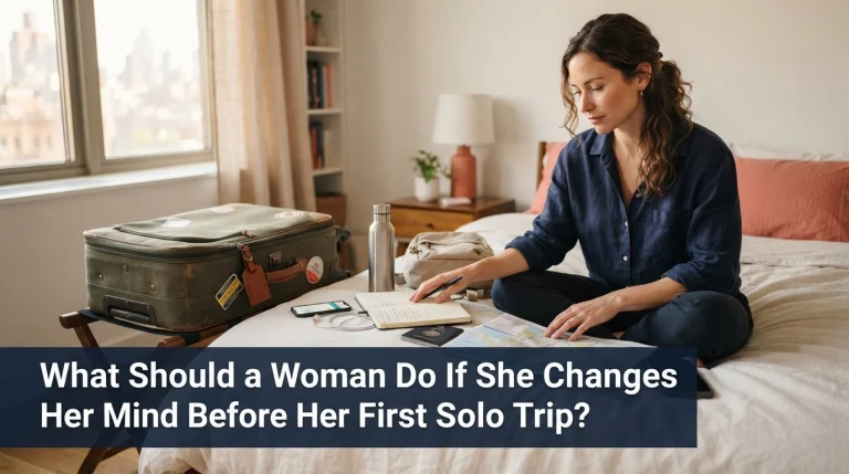 What Should a Woman Do If She Changes Her Mind Before Her First Solo Trip