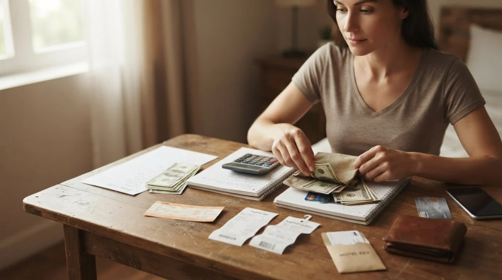 Solo traveler sets aside a 10 to 15 percent contingency fund for unexpected trip costs