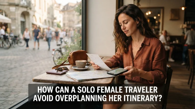 How Can a Solo Female Traveler Avoid Overplanning Her Itinerary