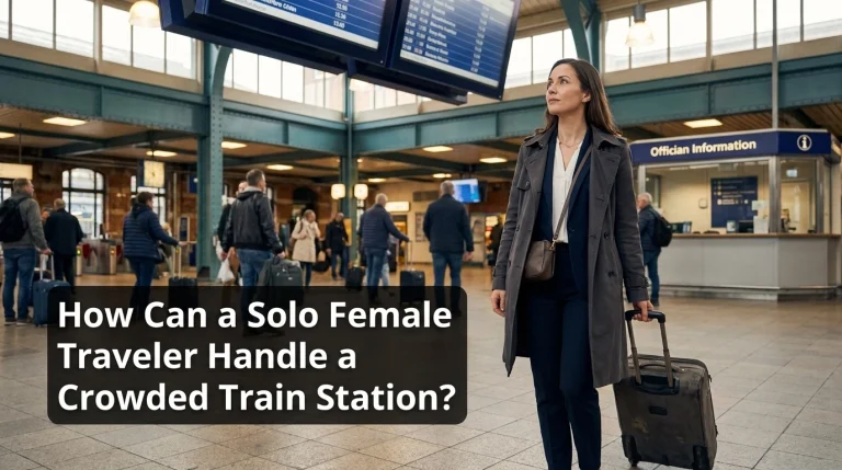 How Can a Solo Female Traveler Handle a Crowded Train Station