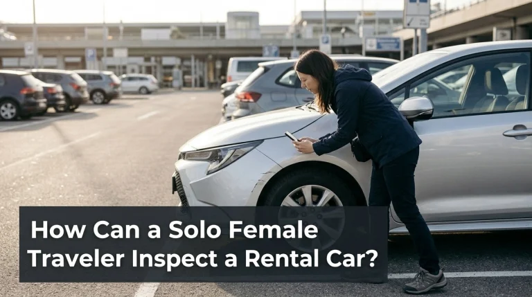 How Can a Solo Female Traveler Inspect a Rental Car