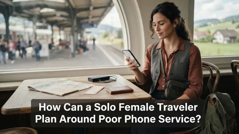 How Can a Solo Female Traveler Plan Around Poor Phone Service
