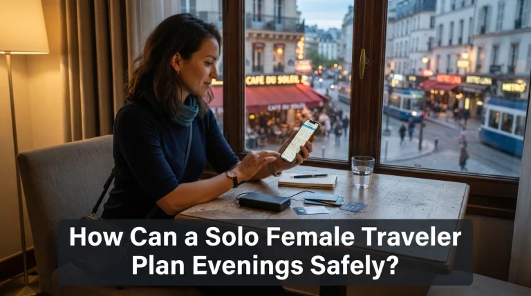 How Can a Solo Female Traveler Plan Evenings Safely