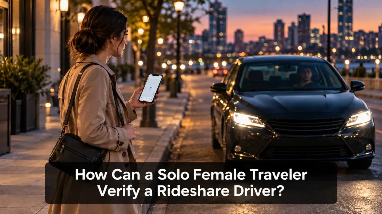 How Can a Solo Female Traveler Verify a Rideshare Driver
