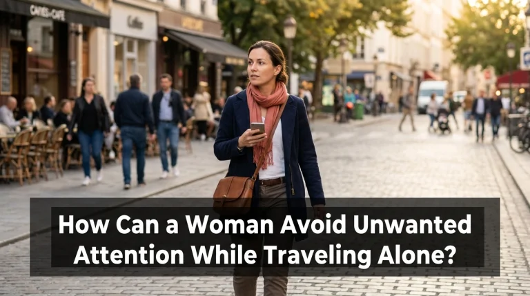 How Can a Woman Avoid Unwanted Attention While Traveling Alone