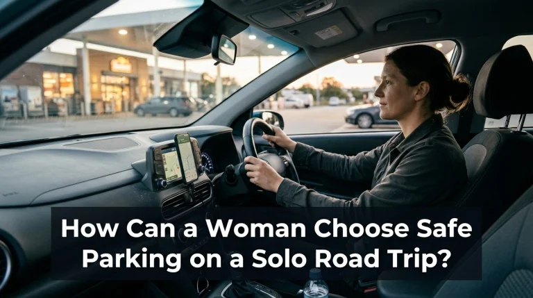 How Can a Woman Choose Safe Parking on a Solo Road Trip