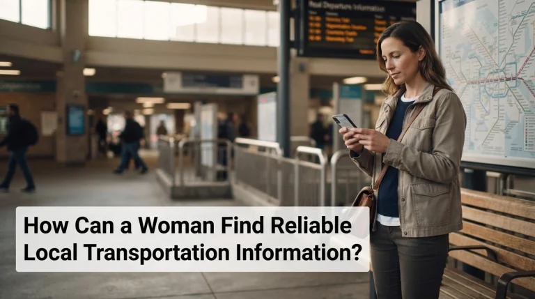 How Can a Woman Find Reliable Local Transportation Information