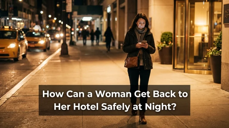 How Can a Woman Get Back to Her Hotel Safely at Night