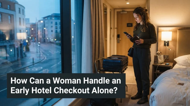 How Can a Woman Handle an Early Hotel Checkout Alone