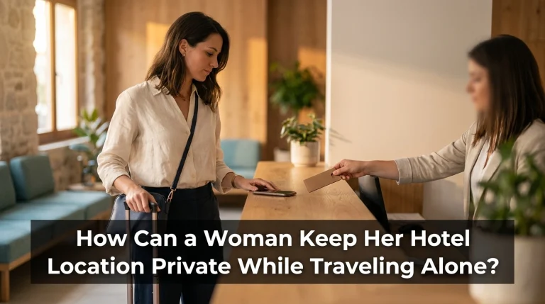 How Can a Woman Keep Her Hotel Location Private While Traveling Alone