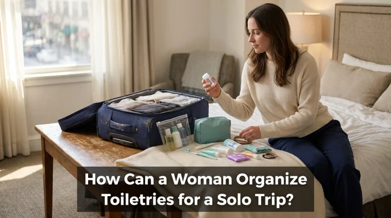 How Can a Woman Organize Toiletries for a Solo Trip