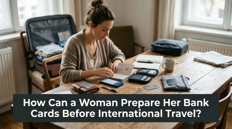 How Can a Woman Prepare Her Bank Cards Before International Travel