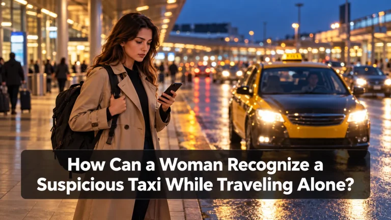 How Can a Woman Recognize a Suspicious Taxi While Traveling Alone
