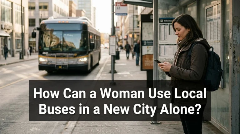 How Can a Woman Use Local Buses in a New City Alone