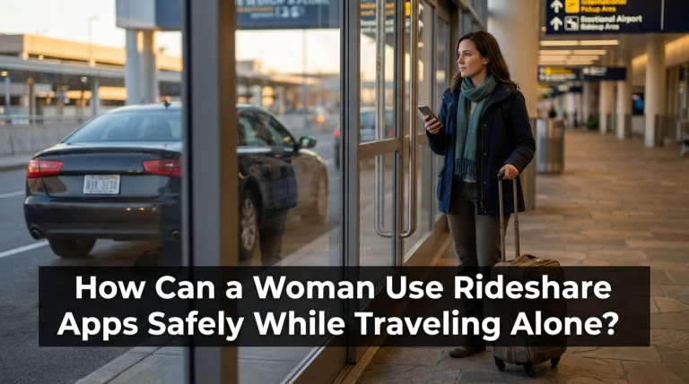 How Can a Woman Use Rideshare Apps Safely While Traveling Alone