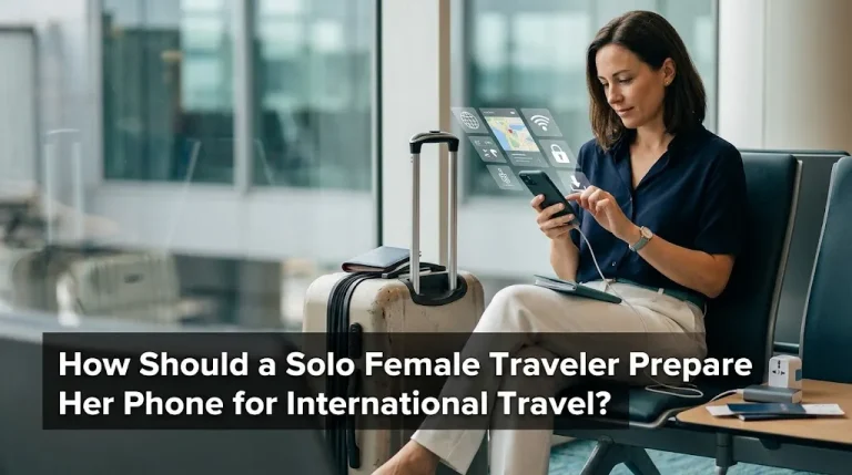 How Should a Solo Female Traveler Prepare Her Phone for International Travel