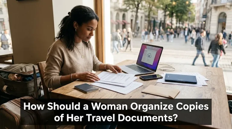 How Should a Woman Organize Copies of Her Travel Documents