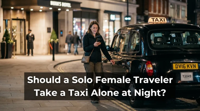 Should a Solo Female Traveler Take a Taxi Alone at Night