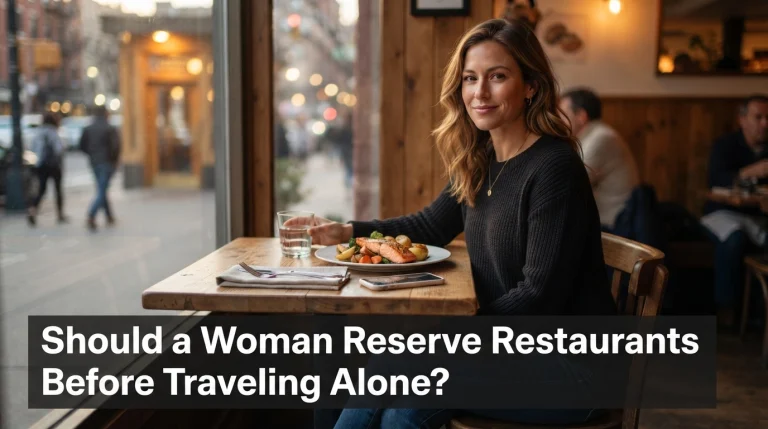 Should a Woman Reserve Restaurants Before Traveling Alone