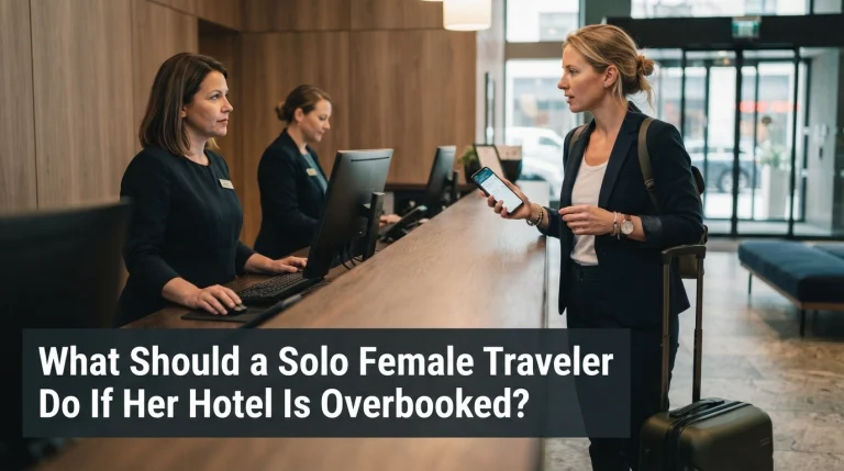 What Should a Solo Female Traveler Do If Her Hotel Is Overbooked