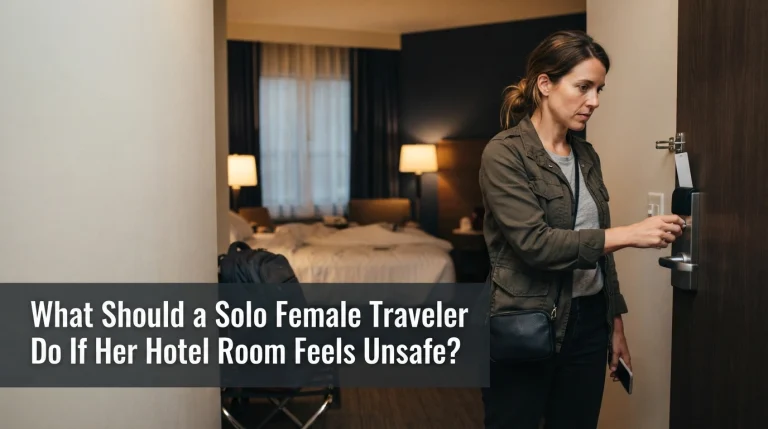 What Should a Solo Female Traveler Do If Her Hotel Room Feels Unsafe