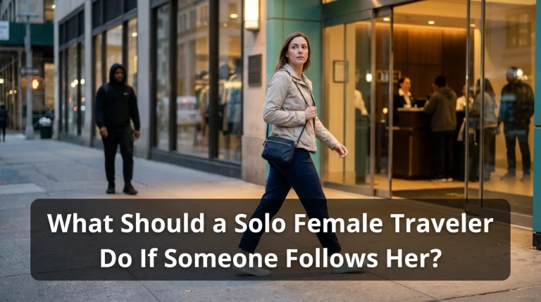 What Should a Solo Female Traveler Do If Someone Follows Her