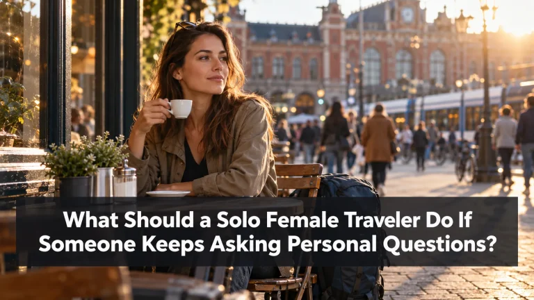 What Should a Solo Female Traveler Do If Someone Keeps Asking Personal Questions