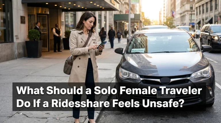 What Should a Solo Female Traveler Do If a Rideshare Feels Unsafe