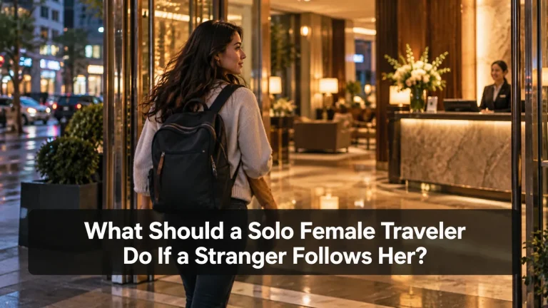 What Should a Solo Female Traveler Do If a Stranger Follows Her
