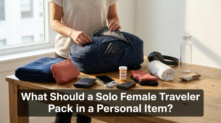 What Should a Solo Female Traveler Pack in a Personal Item