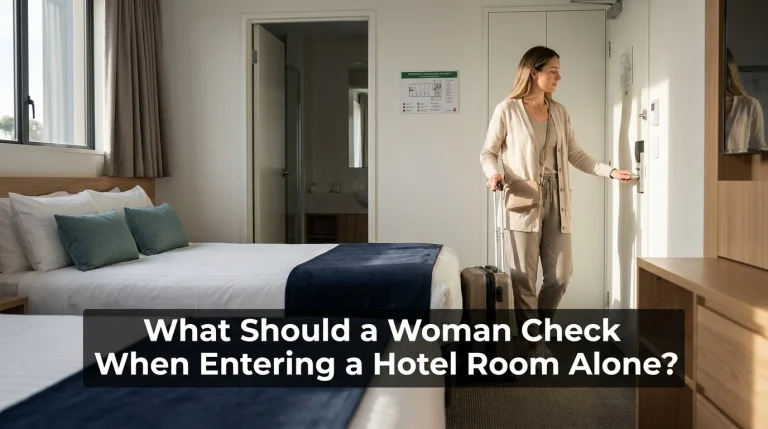 What Should a Woman Check When Entering a Hotel Room Alone