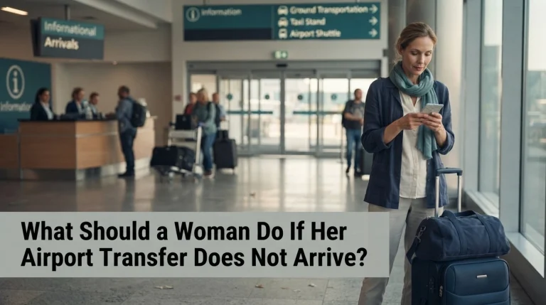 What Should a Woman Do If Her Airport Transfer Does Not Arrive