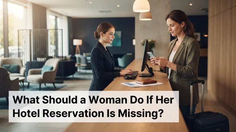 What Should a Woman Do If Her Hotel Reservation Is Missing