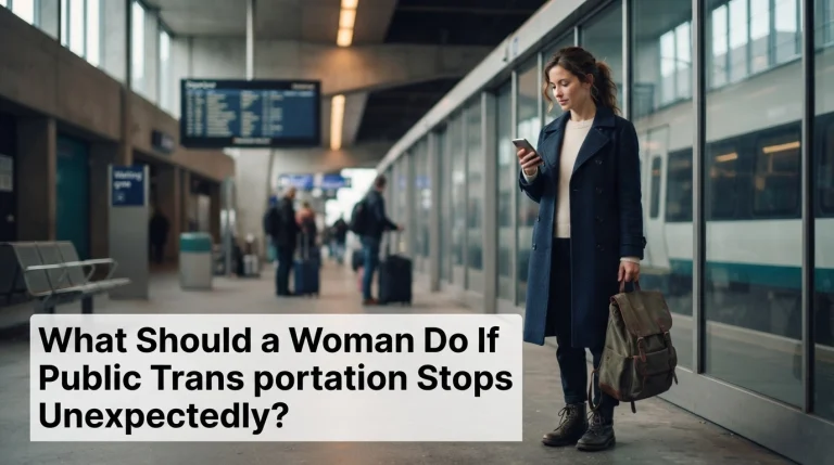 What Should a Woman Do If Public Transportation Stops Unexpectedly
