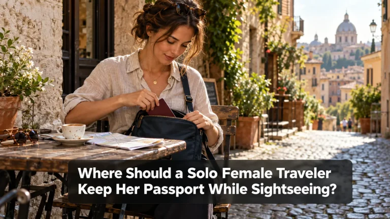 Where Should a Solo Female Traveler Keep Her Passport While Sightseeing