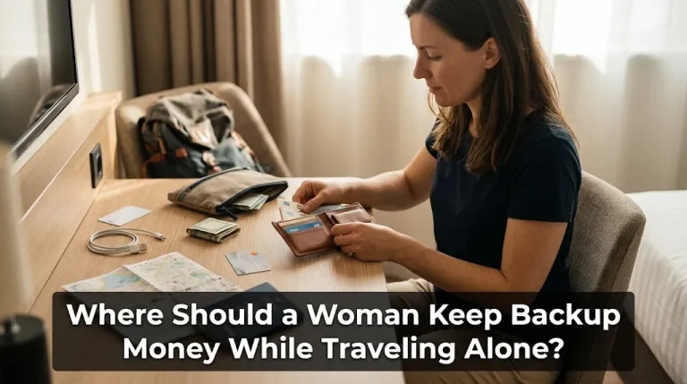 Where Should a Woman Keep Backup Money While Traveling Alone